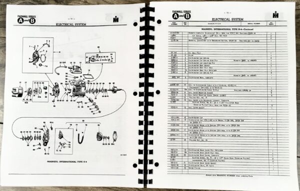 Farmall A Av Tractor Service Repair Shop Parts Operator Manual Set International - Image 14