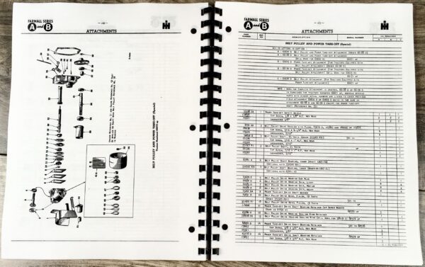Farmall A Av Tractor Service Repair Shop Parts Operator Manual Set International - Image 12