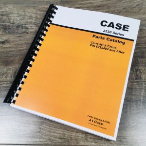 Case Drott 3330 Series Carrydeck Crane Parts Manual Catalog Pin 6225494 And Up