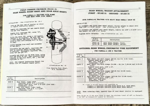 Farmall A B Tractor Special Attachments Manual Ihc International Ihc Ih - Image 4