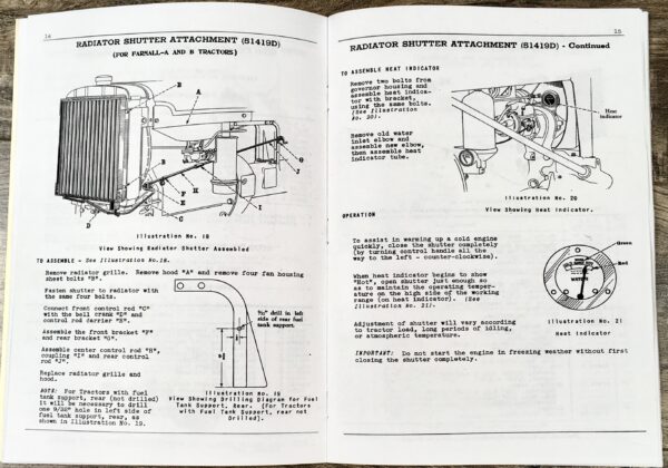Farmall A B Tractor Special Attachments Manual Ihc International Ihc Ih - Image 5