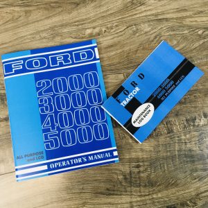 Ford 2000 3000 4000 5000 Tractor Operators Owners Manual All Purpose Lcg W/ Log