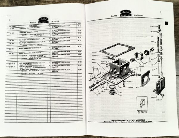 Lot Ford 8N Tractor Shop Manual Parts Catalog Service Repair Technical New Print - Image 10