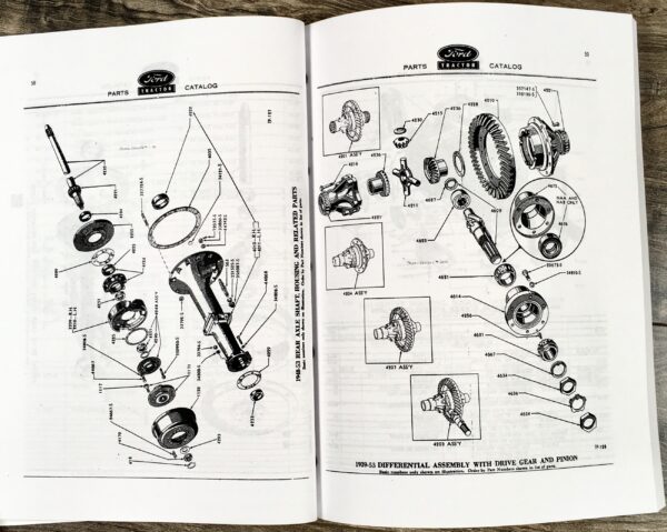 Lot Ford 8N Tractor Shop Manual Parts Catalog Service Repair Technical New Print - Image 11