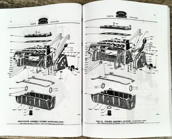Lot Ford 8N Tractor Shop Manual Parts Catalog Service Repair Technical New Print - Image 12