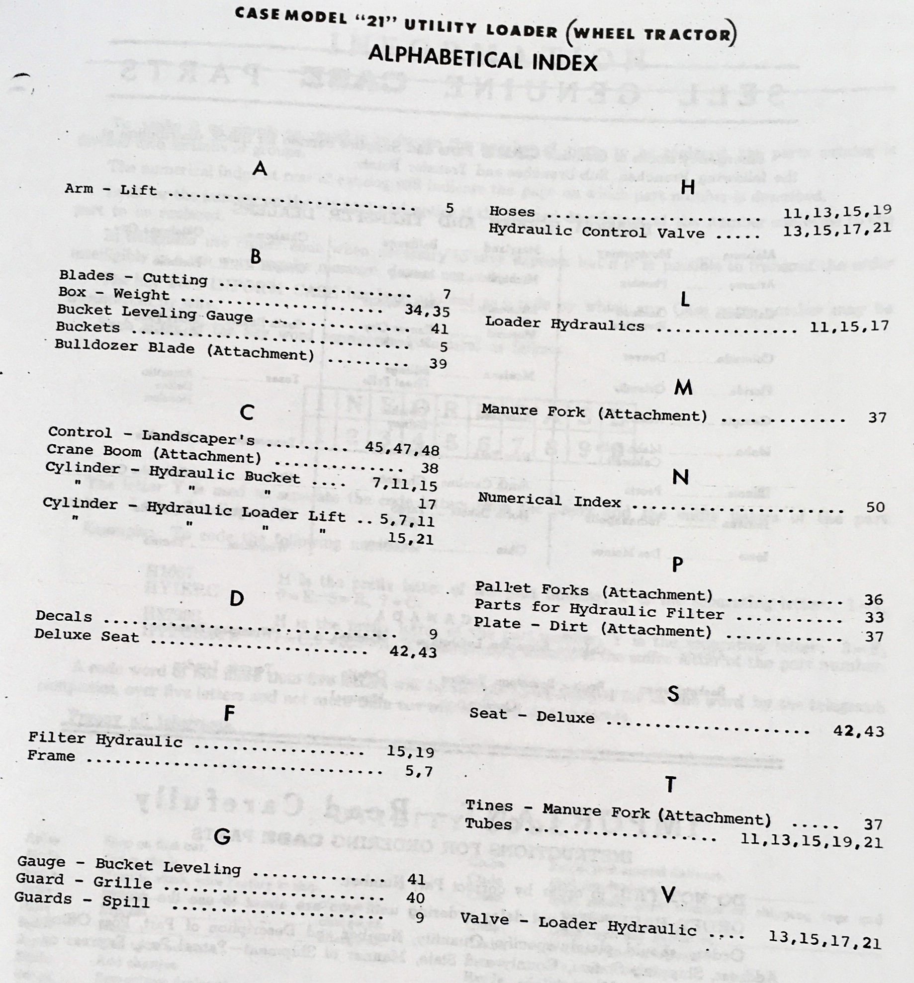 J I Case Model 21 Utility Loader For 210B 430 440 Parts Catalog Manual Tractor - Image 2