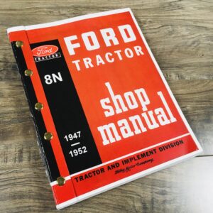 Ford 8N Tractor Shop Manual Service Technical Repair New Print 2N 9N Compatible