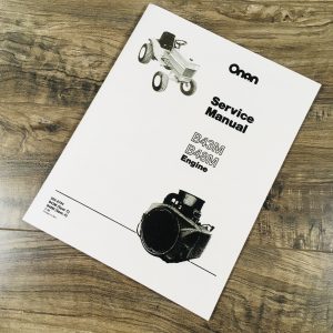 Massey Ferguson 1655 Garden Tractor Onan B43M 16Hp Engine Service Manual Repair