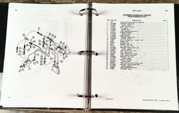 Case W30 Wheel Loader Pay Loader Service Parts Operators Manual Shop Set - Image 17