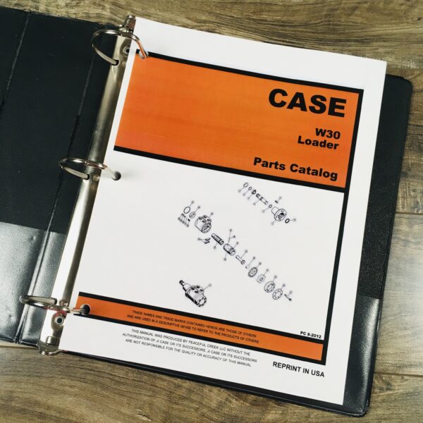 Case W30 Wheel Loader Pay Loader Service Parts Operators Manual Shop Set - Image 16