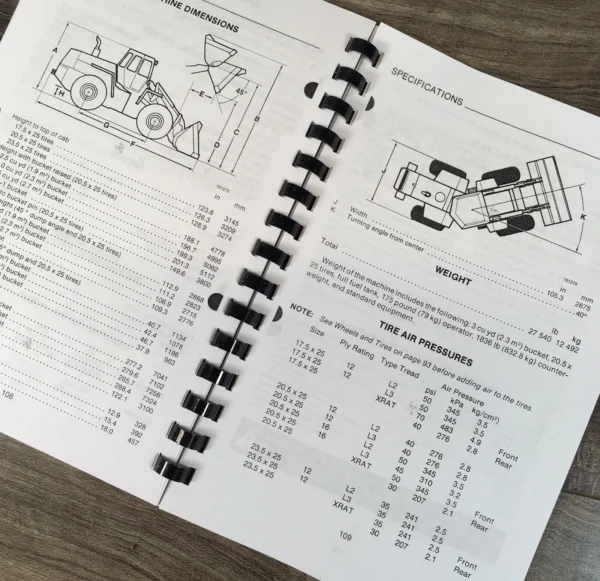 Case W30 Wheel Loader Pay Loader Service Parts Operators Manual Shop Set - Image 25