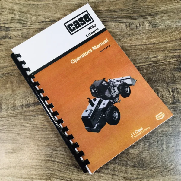 Case W30 Wheel Loader Pay Loader Service Parts Operators Manual Shop Set - Image 22