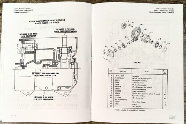 Carco Model C Winch Series 3 Parts / Service Manual Catalog Case 310 320 400 500 - Image 4