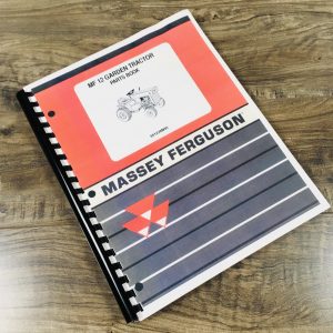 Massey Ferguson MF 12 12G Lawn Garden Tractor Parts Manual Catalog Schematic