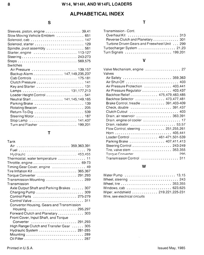 Case W14 W14H W14Fl Wheel Pay Loader Service Repair Manual Parts Catalog Set - Image 4
