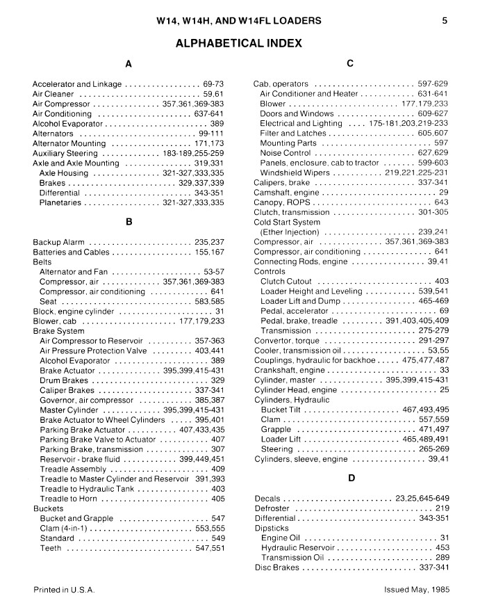 Case W14 W14H W14Fl Wheel Pay Loader Service Repair Manual Parts Catalog Set - Image 7