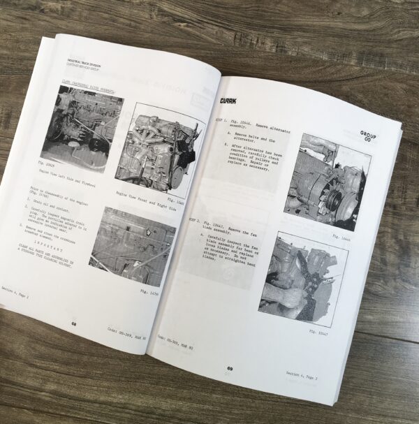Clark C500-Y55 C500-Hy55 Forklift Service Repair Shop Manual C500Y55 C500Hy55 - Image 5