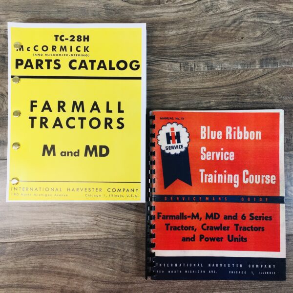 Farmall M Mv Tractor Service + Parts Manuals Shop Repair International Mccormick