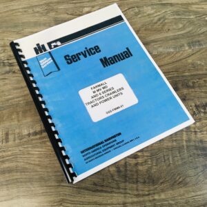 Full Farmall Md Tractor Service Manual Shop Repair International Mccormick Ih