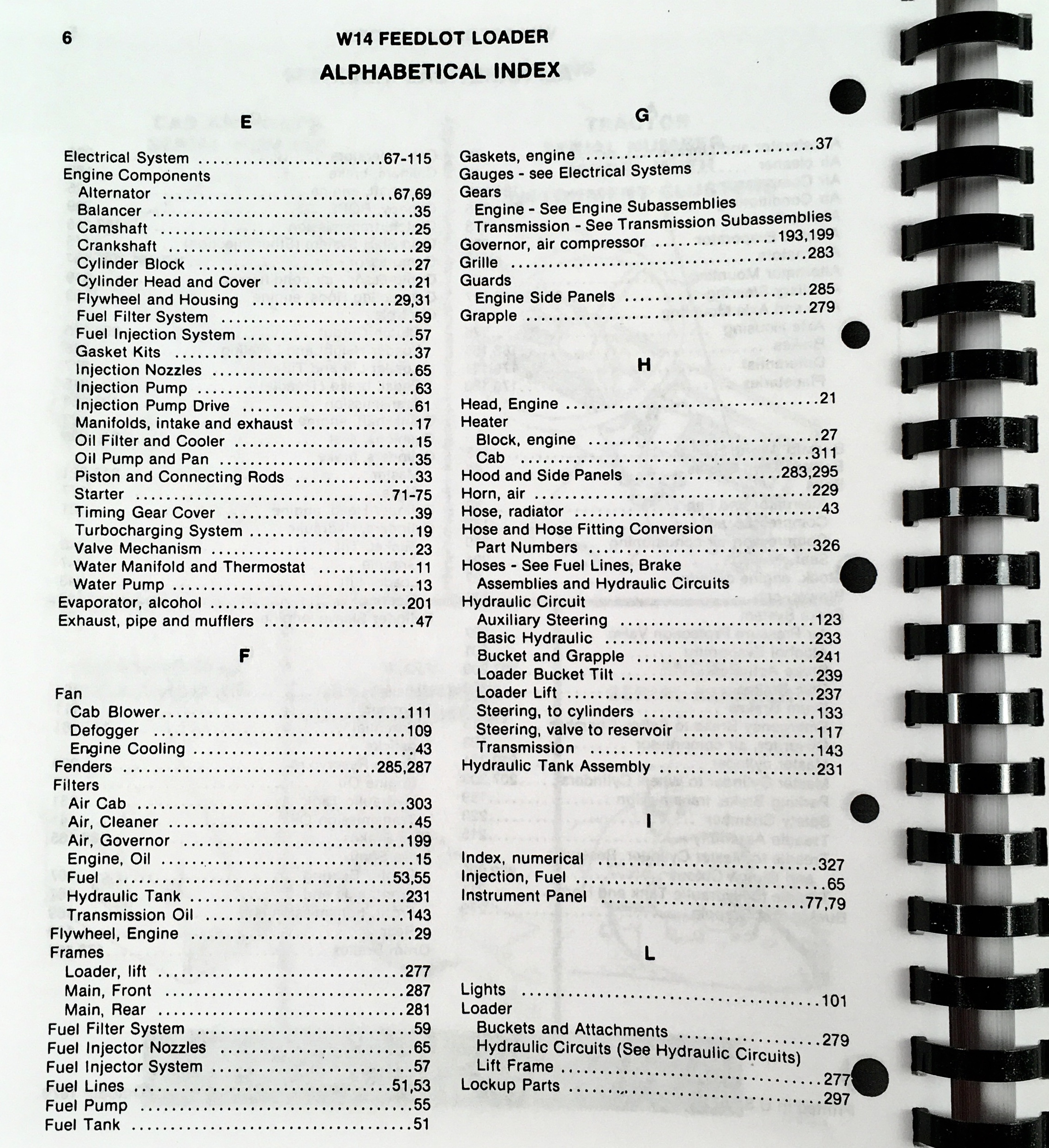 J I Case W14 Feedlot Articulated Loader Parts Manual Catalog Exploded Views - Image 4