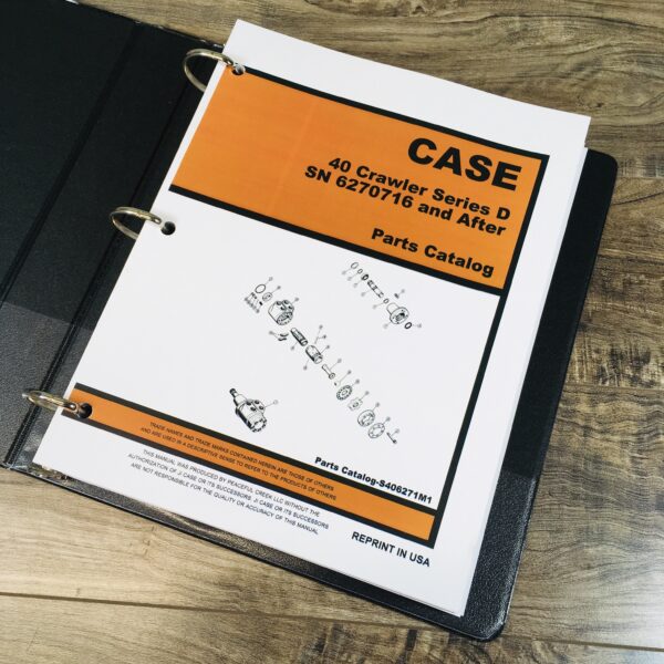 Case Drott 40D Crawler Excavator Service Repair Manual Parts Catalog Shop Set - Image 4