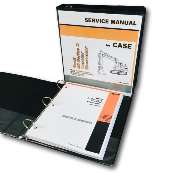 Case Drott 40D Crawler Excavator Service Technical Repair Manual 40 Series D