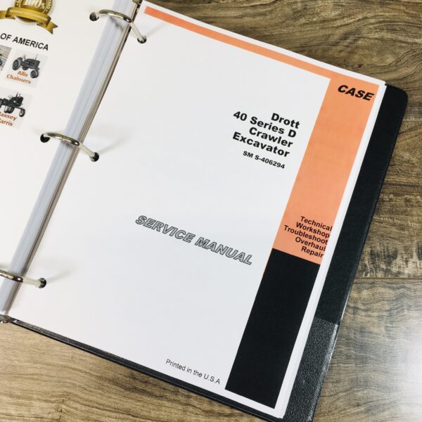 Case Drott 40D Crawler Excavator Service Technical Repair Manual 40 Series D - Image 2