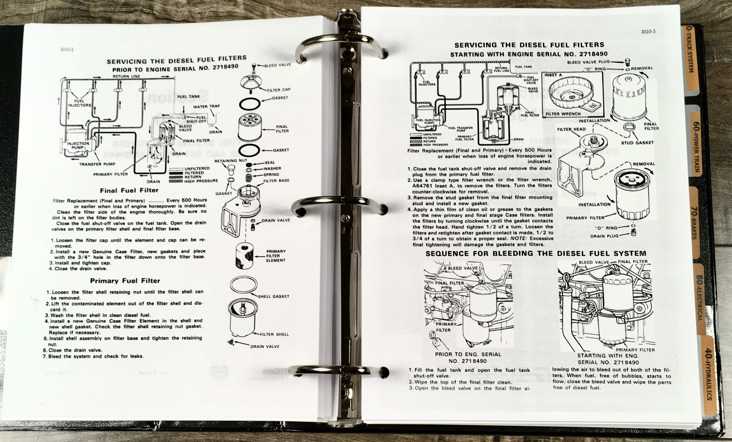Case 450 Crawler Loader Dozer Service Manual 188 Diesel Engine Parts Catalog Set Before -3038436 - Image 22