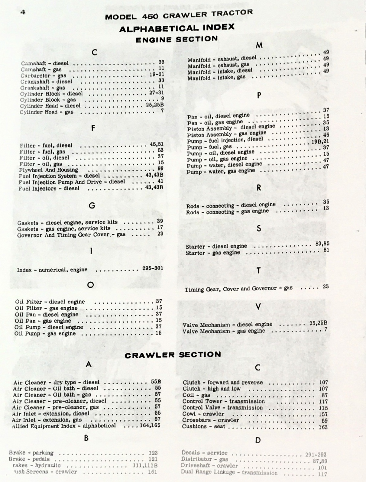 Case 450 Crawler Loader Dozer Service Manual 188 Diesel Engine Parts Catalog Set Before -3038436 - Image 3