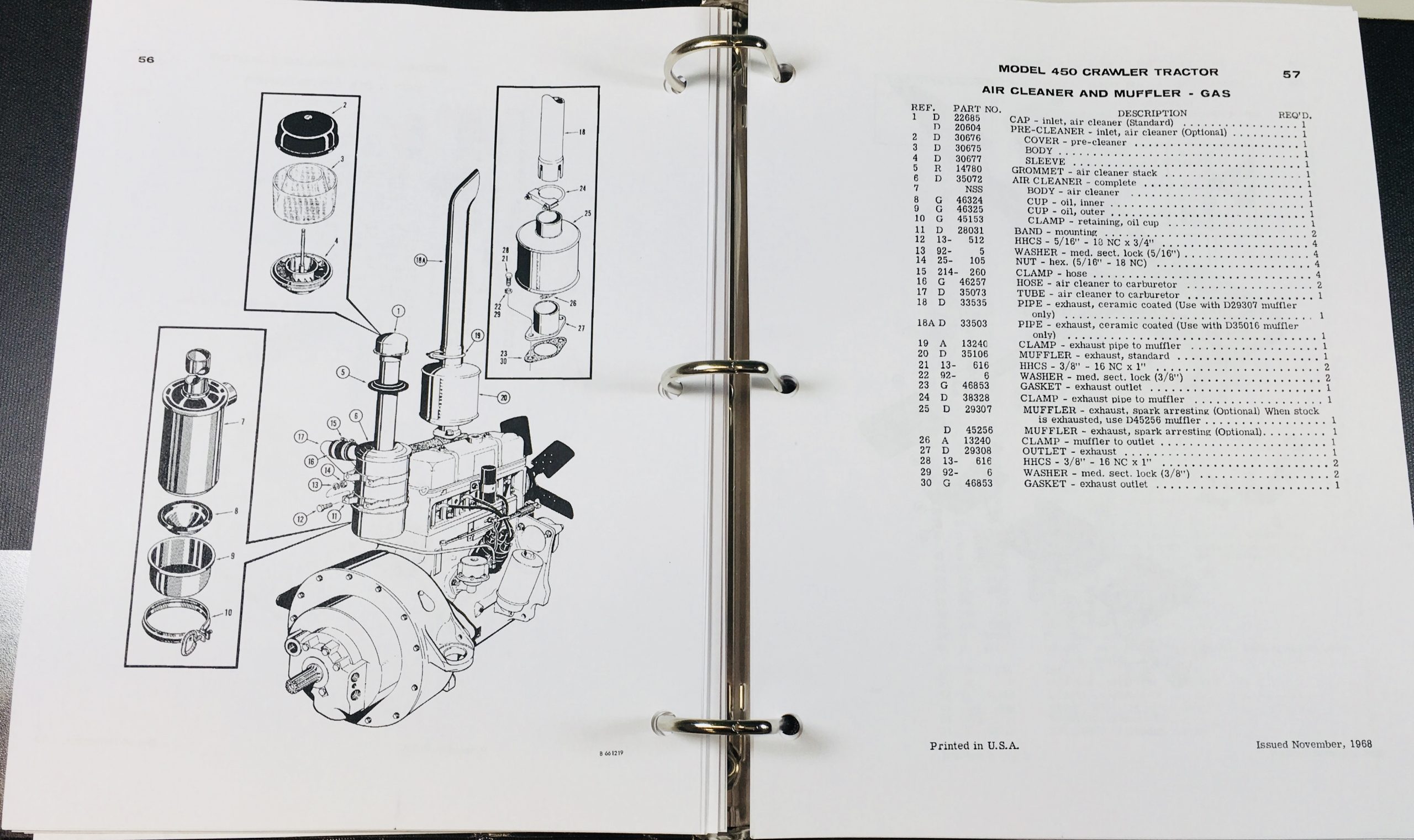 Case 450 Crawler Loader Dozer Service Manual 188 Diesel Engine Parts Catalog Set Before -3038436 - Image 6