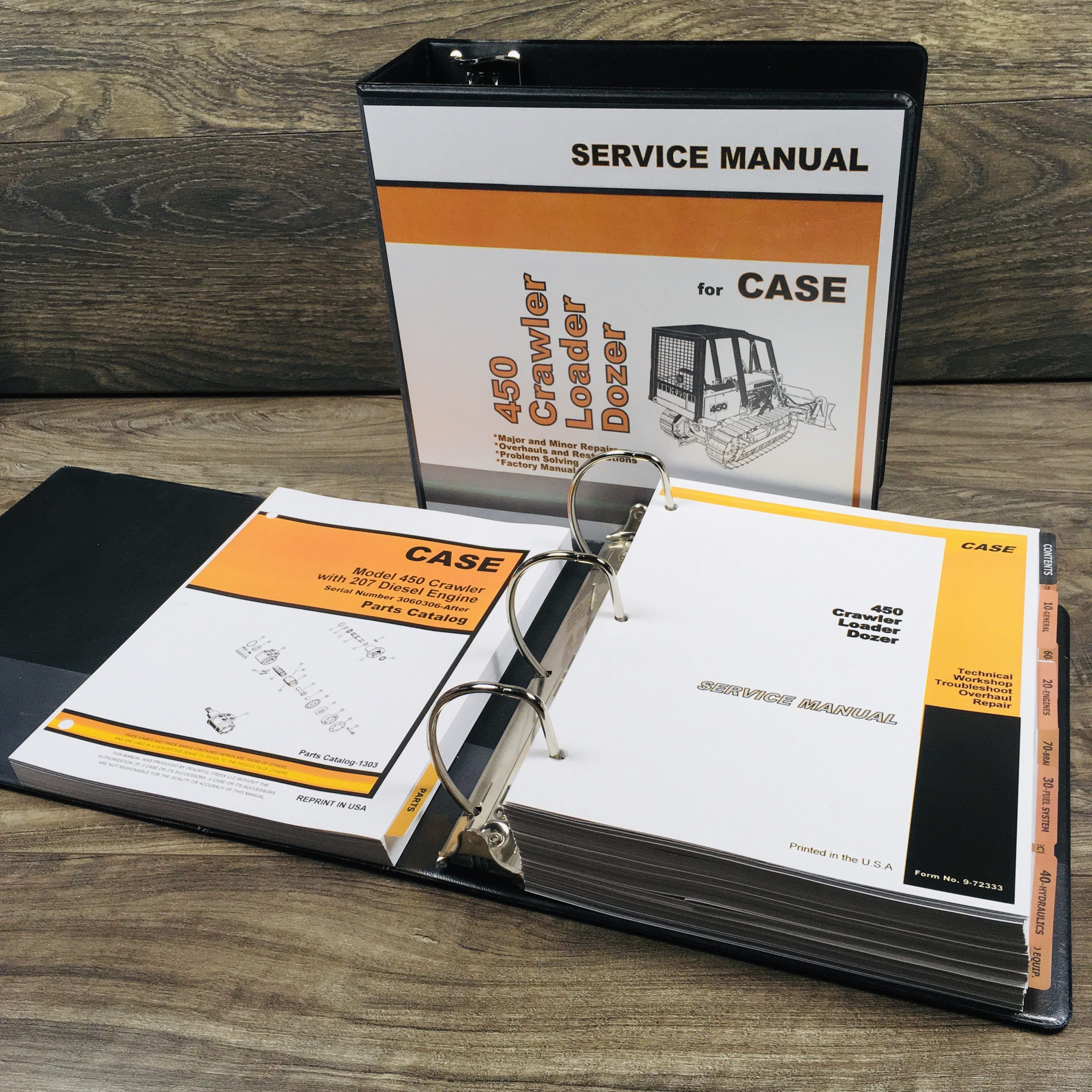 Case 450 Crawler Loader Dozer Service Manual 207 Diesel Engine Parts Catalog Set 3060306-After