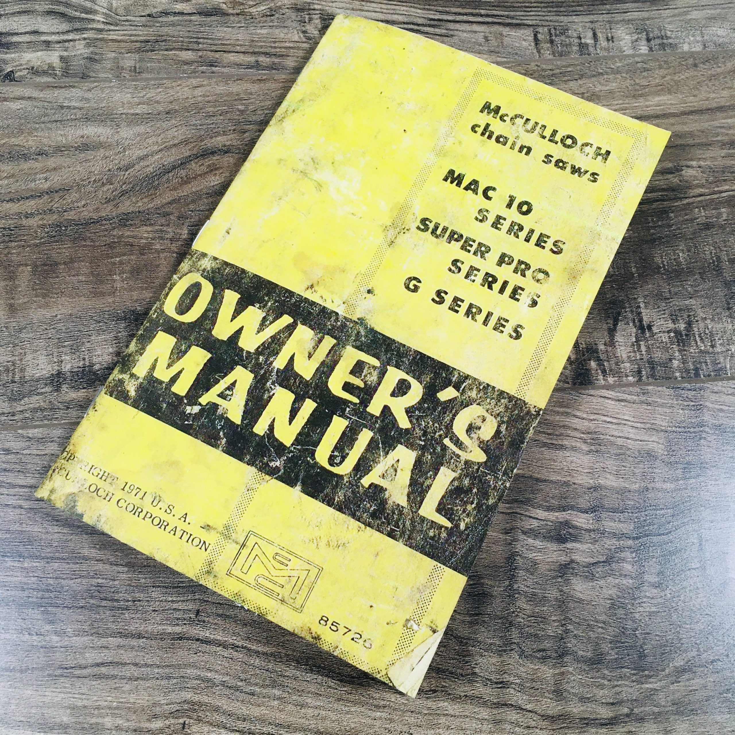 Mcculloch Mac 10 Chainsaw Owners Operators Manual Super Pro G Carb Adjustments