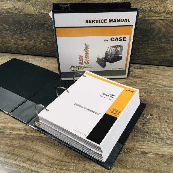 Case 650 Crawler Bull Dozer Service Technical Manual Repair Shop Book Binder