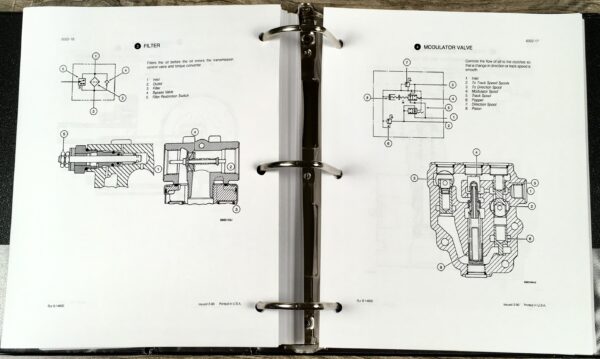 Case 650 Crawler Bull Dozer Service Technical Manual Repair Shop Book Binder - Image 8