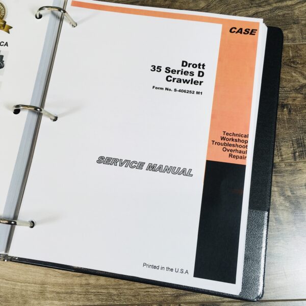 Case Drott 35D Crawler Excavator Service Technical Repair Manual 35 Series D - Image 2