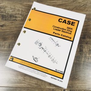 Case 580K Ck Loader Backhoe Parts Manual Catalog Book Phase One 1 I One
