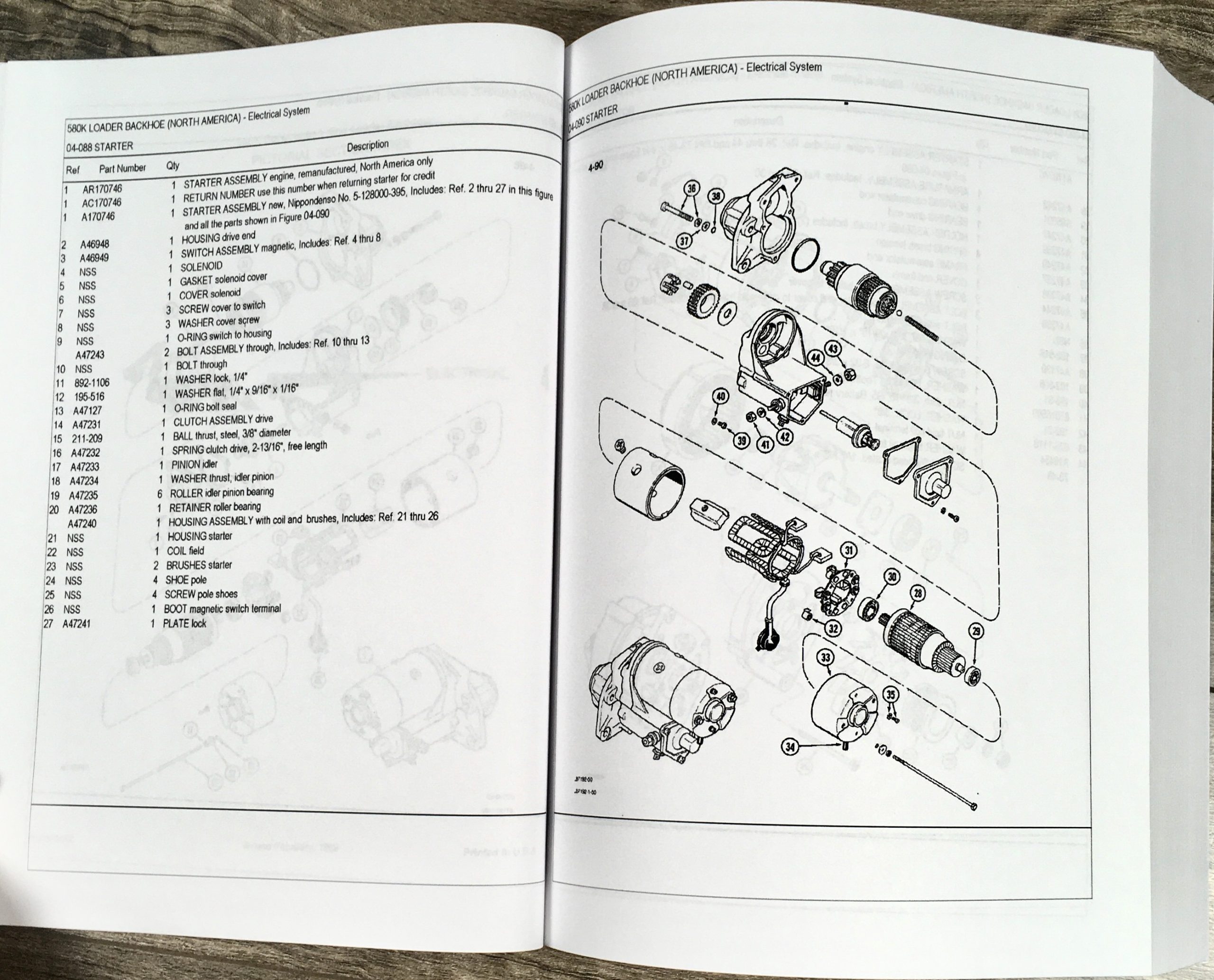 Case 580K Ck Loader Backhoe Parts Manual Catalog Book Phase One 1 I One - Image 4