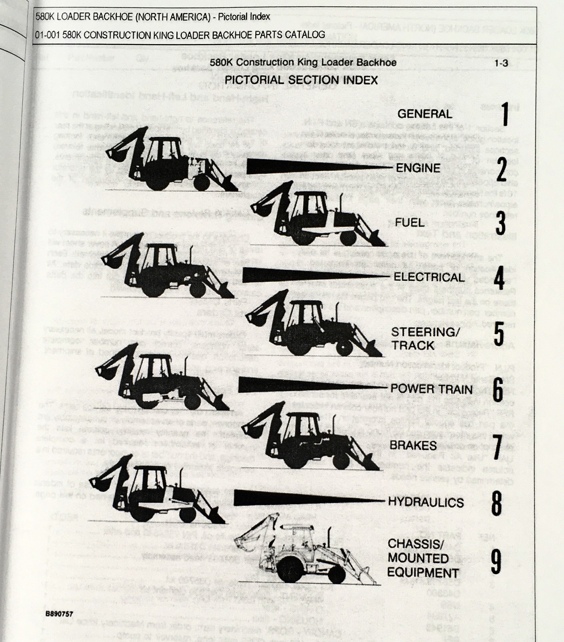 Case 580K Ck Loader Backhoe Parts Manual Catalog Book Phase One 1 I One - Image 3