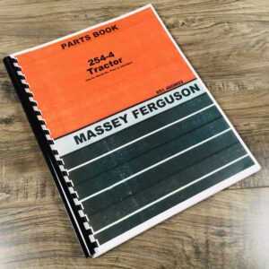 Massey Ferguson 254-4 Tractor Parts Catalog Manual Exploded Views Numbers