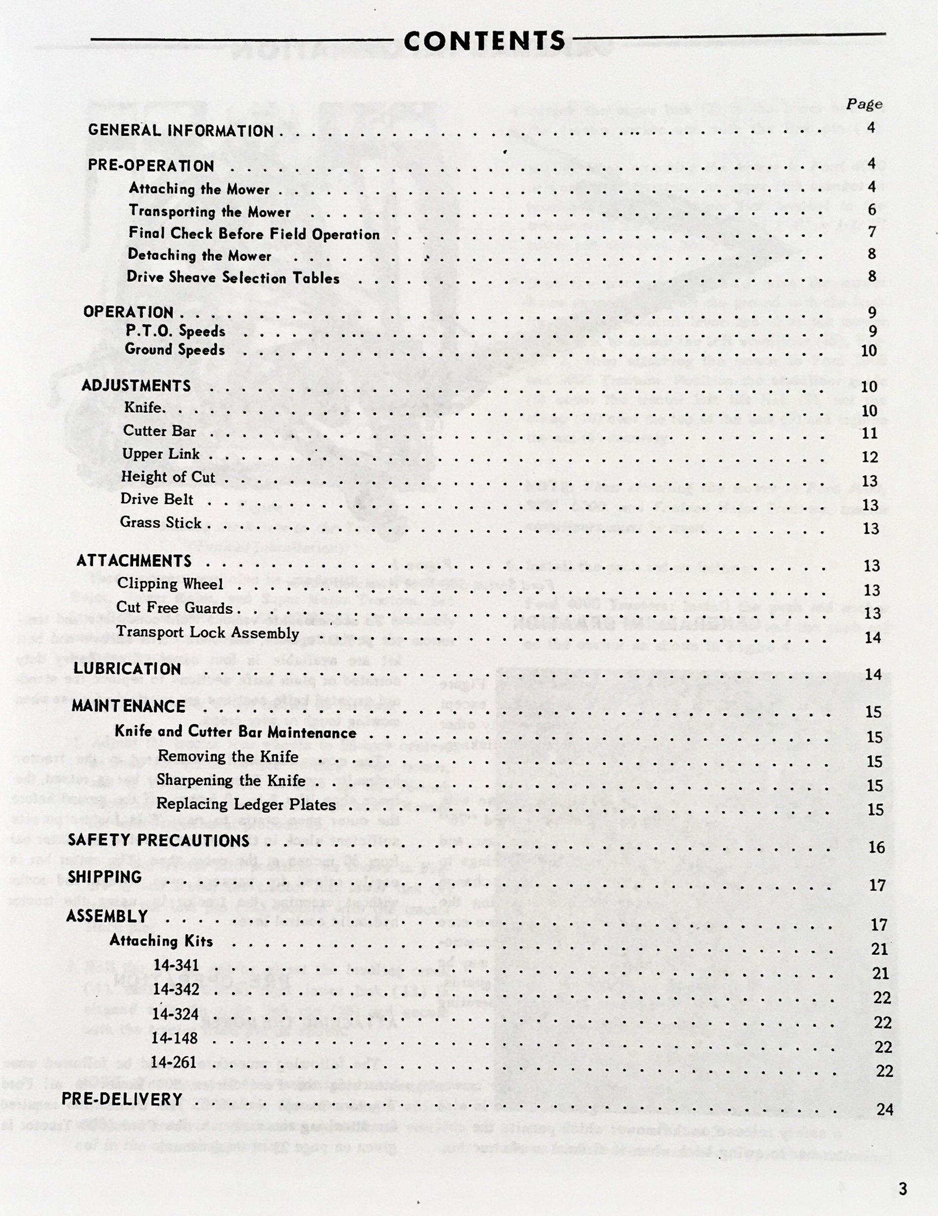 Ford 501 Sickle Bar Mower Operators Owners Manual 2000 3000 4000 5000++ Tractors - Image 2