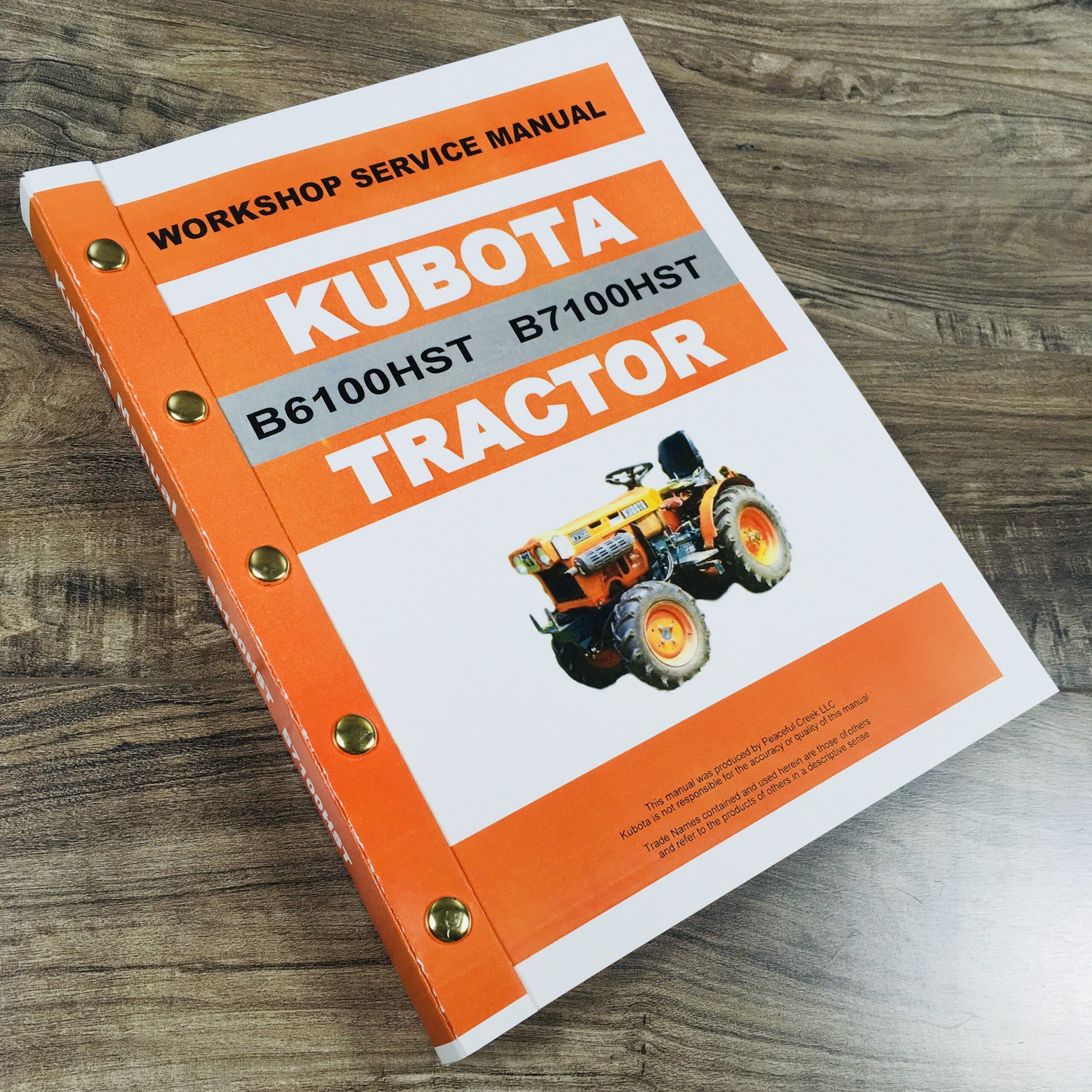 Kubota B6100Hst B7100Hst Tractor Service Repair Manual Technical Shop Book