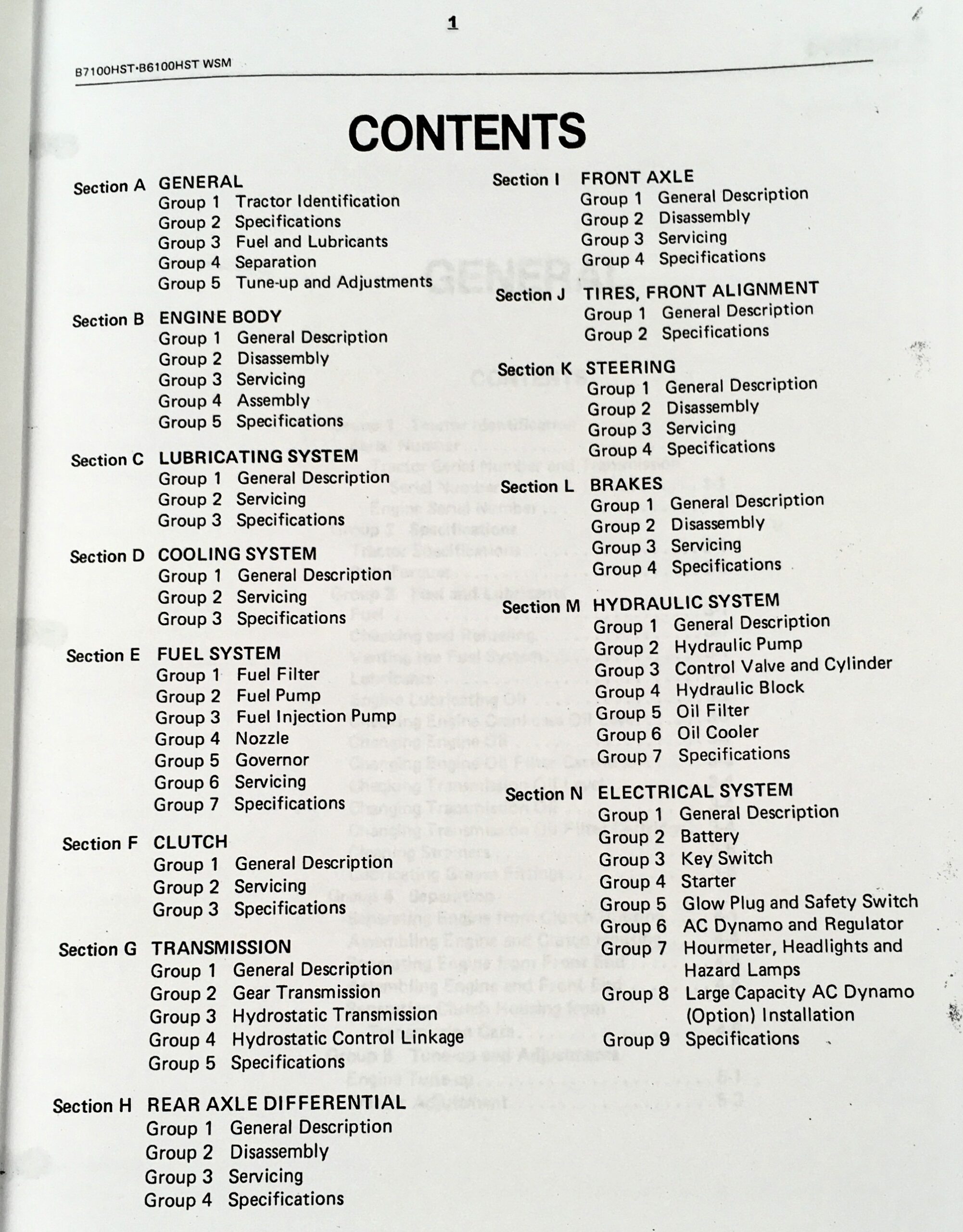 Kubota B6100Hst B7100Hst Tractor Service Repair Manual Technical Shop Book - Image 2