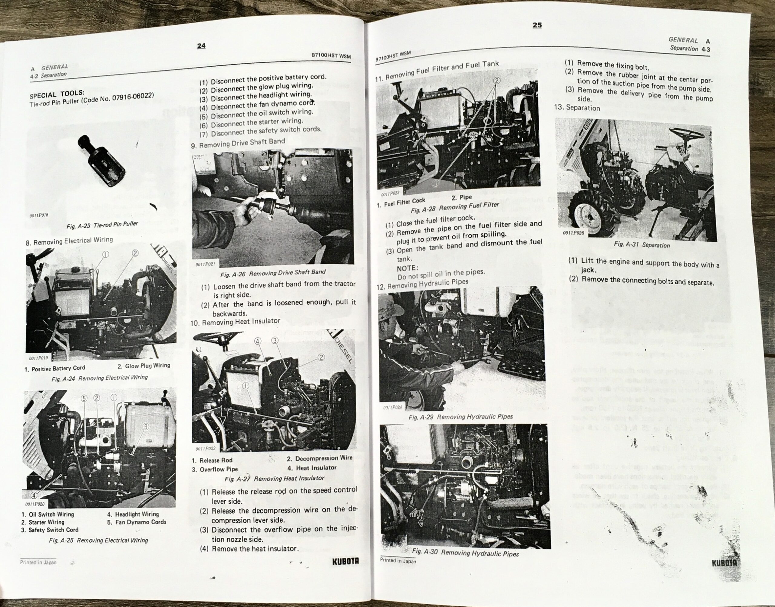 Kubota B6100Hst B7100Hst Tractor Service Repair Manual Technical Shop Book - Image 13