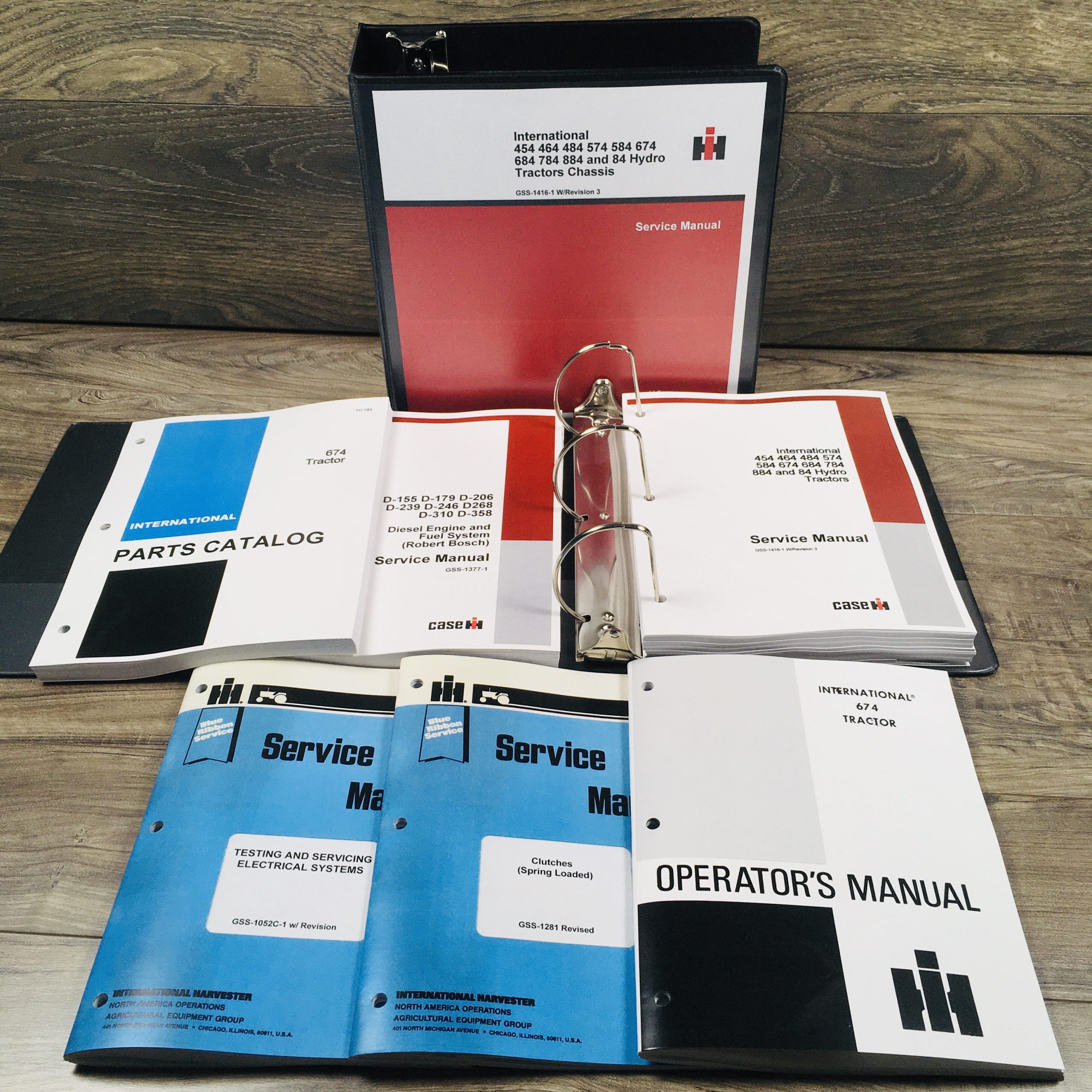 International 674 Diesel Tractor Service Parts Operators Manual Engine Chassis