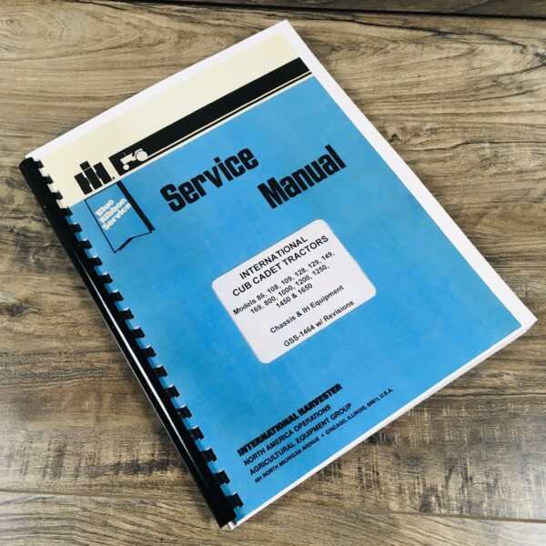 Lot International Cub Cadet 1000 Service And Operator Manuals Owners Repair Ihc - Image 9