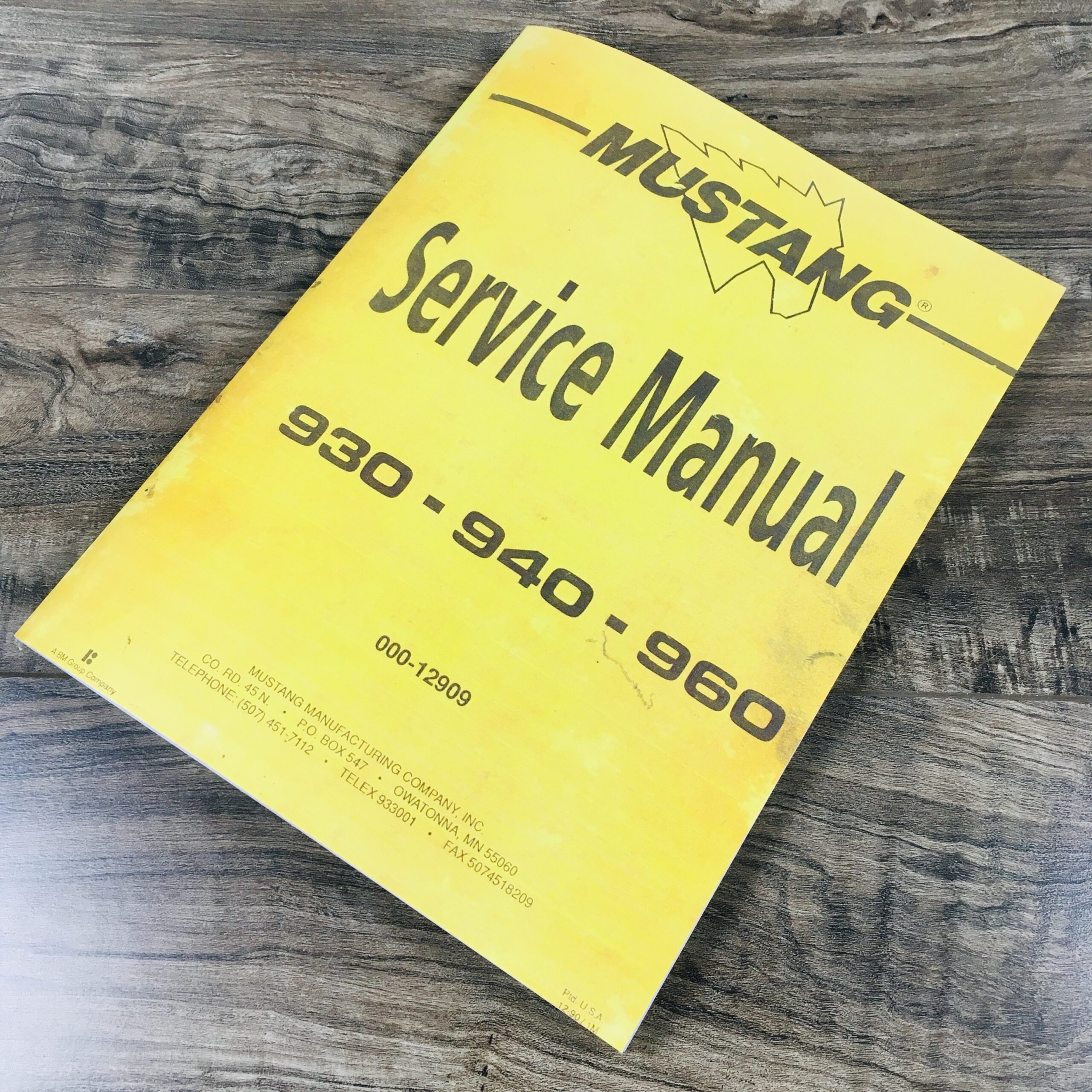 Mustang 930 940 960 Skidsteer Loader Service Repair Manual Technical Shop Book