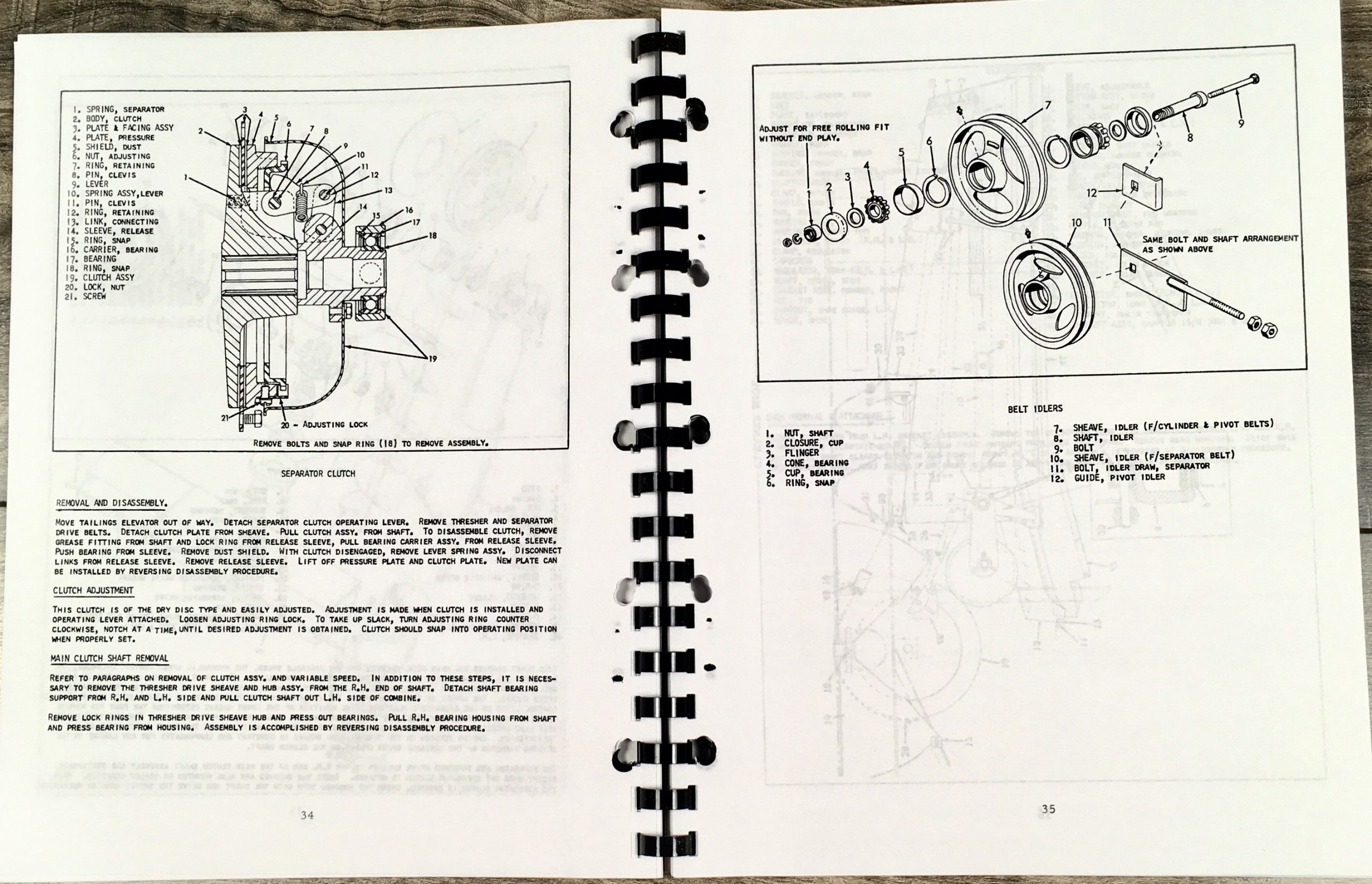 Allis Chalmers C C2 Cii Combines Diesel Service Shop Repair Manual - Image 6