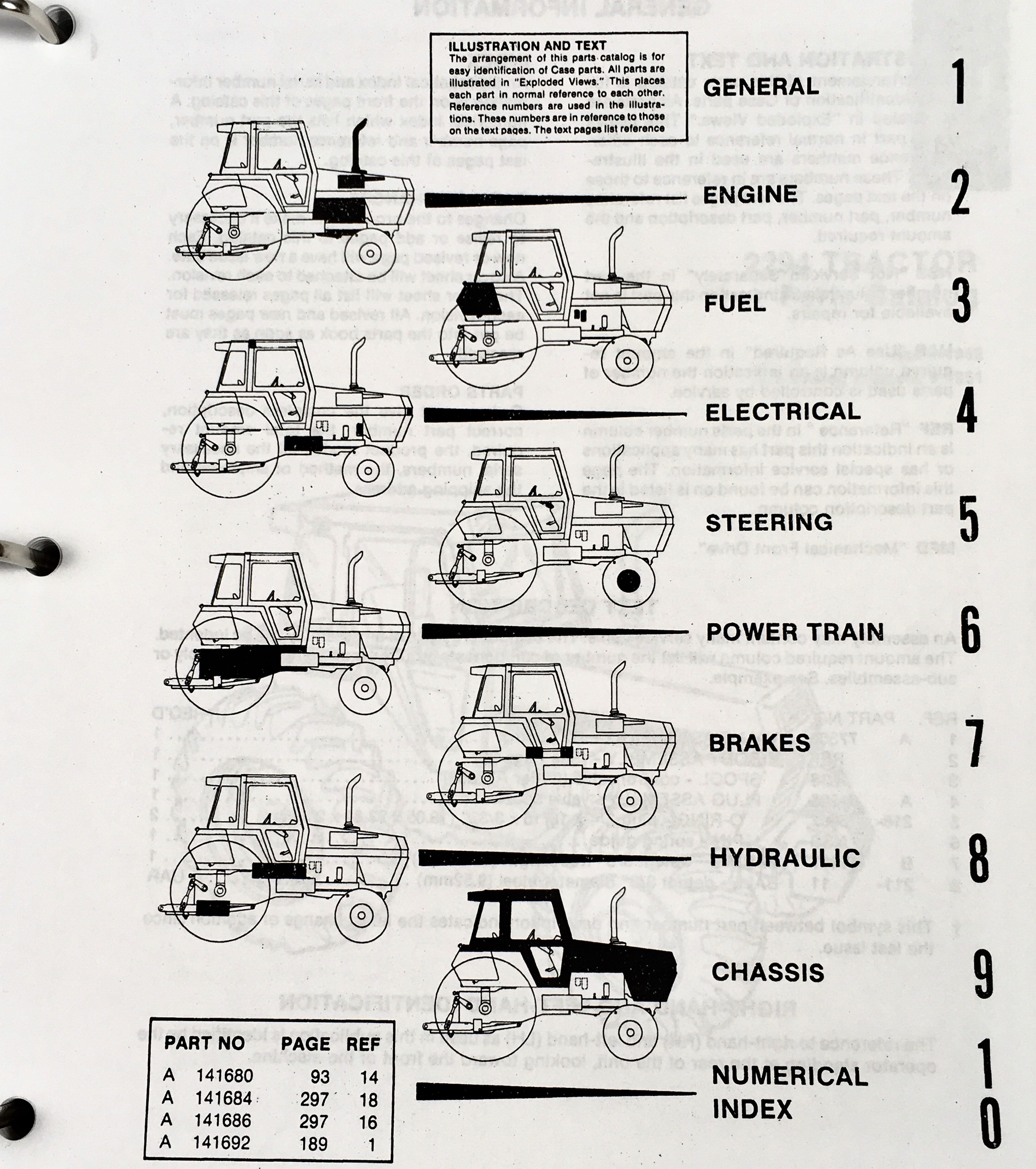 Case 2294 Tractor Parts Manual Catalog Assembly Exploded Views Numbers Schematic - Image 3