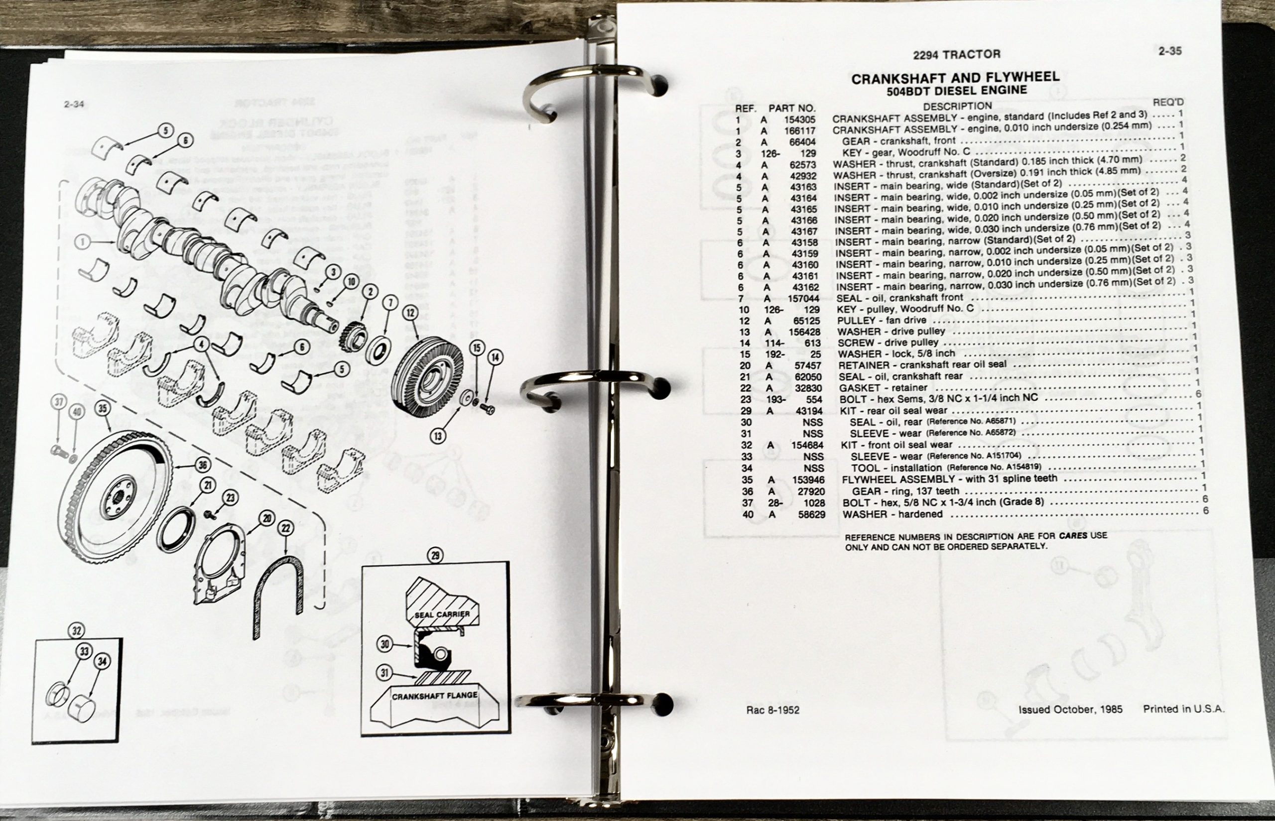 Case 2294 Tractor Parts Manual Catalog Assembly Exploded Views Numbers Schematic - Image 5