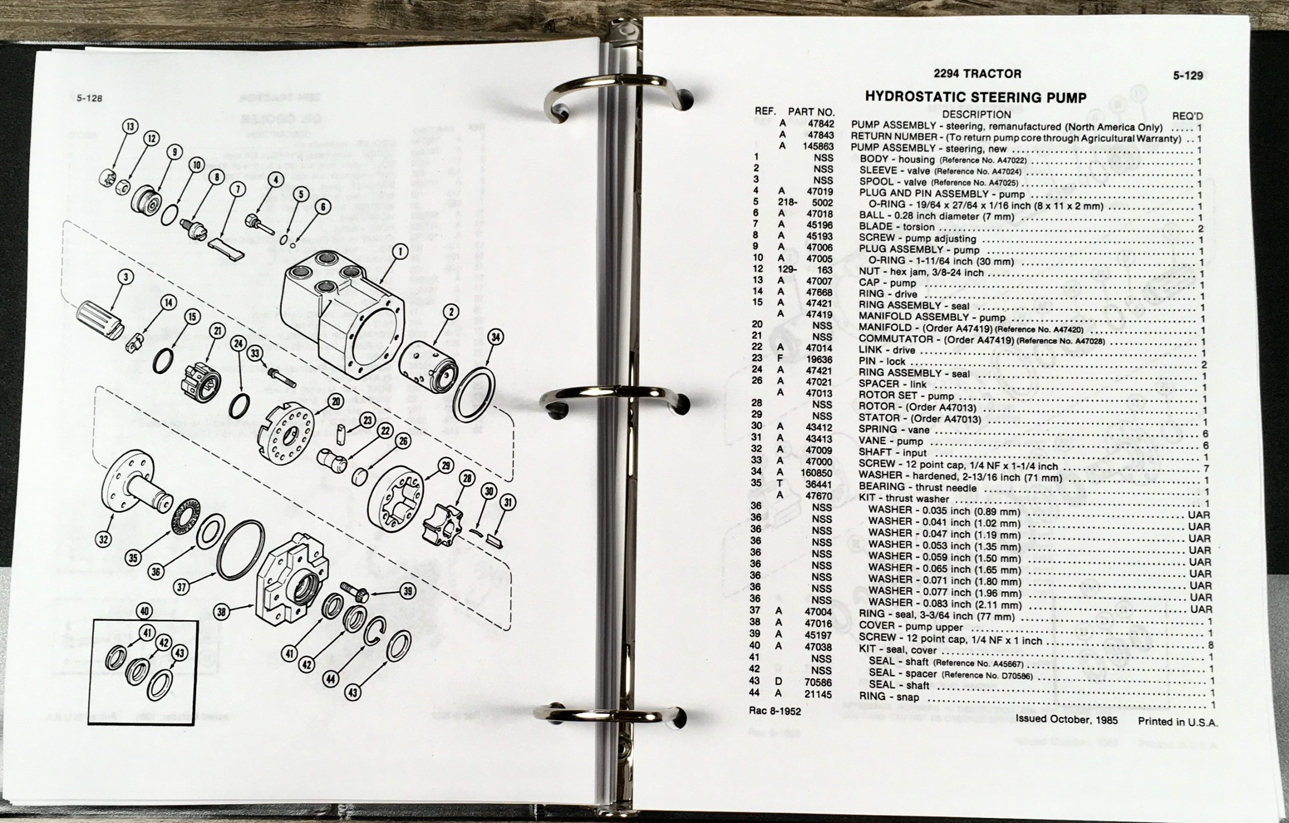 Case 2294 Tractor Parts Manual Catalog Assembly Exploded Views Numbers Schematic - Image 7
